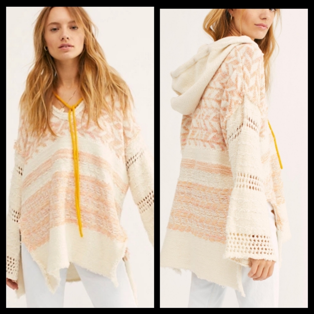 Free People Coastline Hoodie S/M NWT